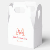 einfaches, bestes Oma-Monogramm Geschenkschachtel (Geöffnet)