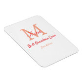 einfaches, bestes Oma-Monogramm Magnet (Rechte Seite)