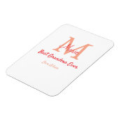 einfaches, bestes Oma-Monogramm Magnet (Linke Seite)