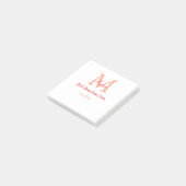 einfaches, bestes Oma-Monogramm Post-it Klebezettel (angewinkelt)