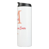 einfaches, bestes Oma-Monogramm Thermosbecher (Nach rechts gedreht)
