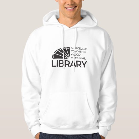 Einfaches Bibliotheks-Sweatshirt Hoodie (Vorderseite)