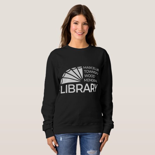 Einfaches Bibliotheks-Sweatshirt Sweatshirt (Vorne ganz)