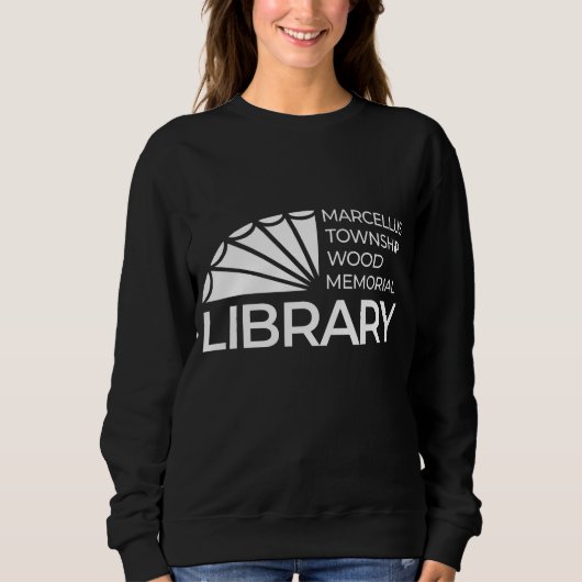 Einfaches Bibliotheks-Sweatshirt Sweatshirt (Vorderseite)