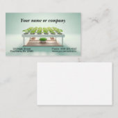 Einfaches Bild eines Aerogardens Visitenkarte (Vorne/Hinten)