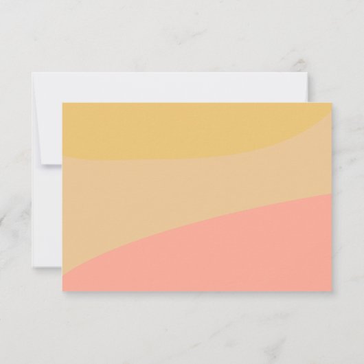 Einfaches Bio Sherbet Pastel Custom Brautparty Dankeskarte (Rückseite)