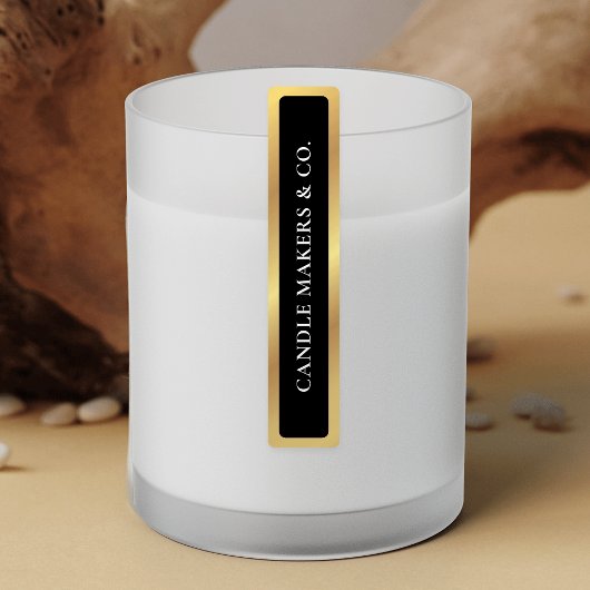 Einfaches Black & Gold-Tamper-Etikett für dünne Ke Etiketten