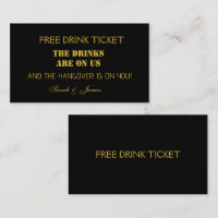 Einfaches Black & Gold Ticket Ticket