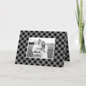 Einfaches Black Happy Holidays Foto Feiertagskarte (Rückseite)