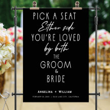 Einfaches Black Script Modernes Hochzeitswillkomme