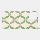 Einfaches Blätter-Blumen-Rastermuster Case-Mate iPhone Hülle (Rückseite (Horizontal))