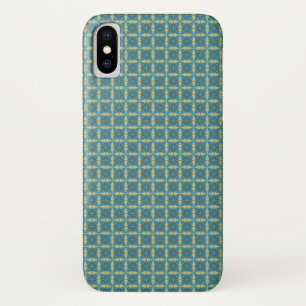 Einfaches Blätter-Muster in Blau Case-Mate iPhone Hülle