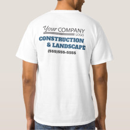 Einfaches Blau, Grau und Schwarz mit Logo T-Shirt
