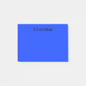 Einfaches Blau Post-it Klebezettel (Vorderseite)