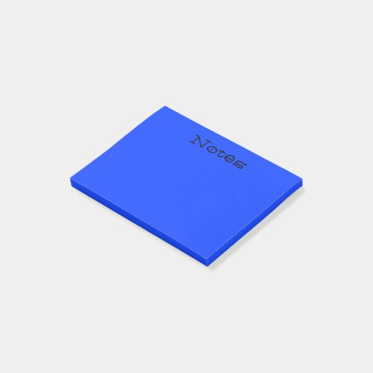 Einfaches Blau Post-it Klebezettel (angewinkelt)