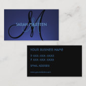 Einfaches Blau verblaßt Visitenkarte (Vorne/Hinten)