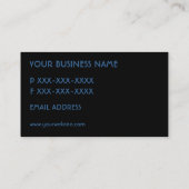 Einfaches Blau verblaßt Visitenkarte (Rückseite)