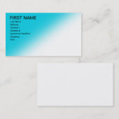 Einfaches Blau verblaßt Visitenkarten Visitenkarte (Vorne/Hinten)