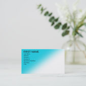 Einfaches Blau verblaßt Visitenkarten Visitenkarte (Stehend Vorderseite)