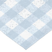 Einfaches blau-weiß getexturiertes Prüfmuster Großer Tischläufer (Ecke)