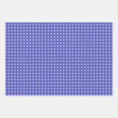 Einfaches Blau-Weiß-Punkte-Muster Geschenkpapier Set (Vorderseite 2)