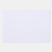 Einfaches Blau-Weiß-Punkte-Muster Geschenkpapier Set (Vorderseite)