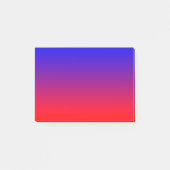 Einfaches Blau zum Rot Post-it Klebezettel (Vorderseite)