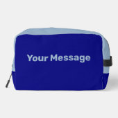 Einfaches blaues Licht für die Meldung Waschbeutel (Rückseite)