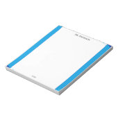 Einfaches blaues Notizbuch mit Rahmen Notizblock (Rotiert)