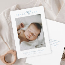 Einfaches blaues Schleifen-Jungen-Baby-Foto