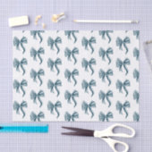 Einfaches blaues Schleifenmuster Seidenpapier (Handwerk)
