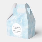 Einfaches Blaues, zartes Watercolor Textur Muster Geschenkschachtel (Vorderseite)