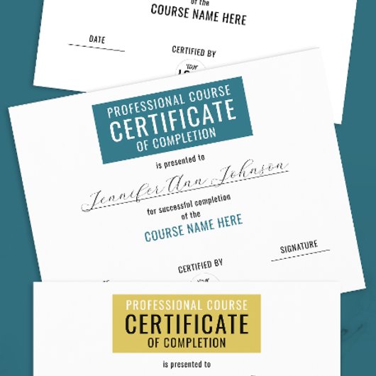 Einfaches Blaues Zeugnis für den Abschluss