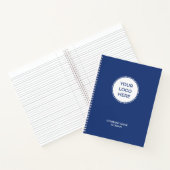 Einfaches Blue-Business-Logo Notizblock (Innenseite)