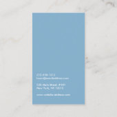 Einfaches Blue Circle Logo Visitenkarte (Rückseite)