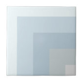 Einfaches Blue Shades Quarter Square Design Fliese (Vorderseite)