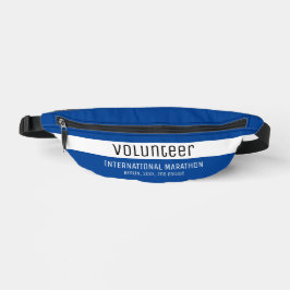 Einfaches Blue White Black Volunteer Corporate Eve Bauchtasche