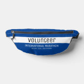 Einfaches Blue White Black Volunteer Corporate Eve Bauchtasche (Ablage )