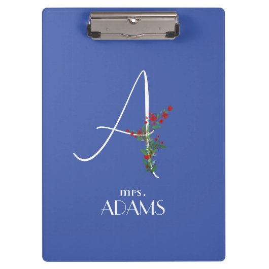 Einfaches Blume A Klemmbrett (Vorderseite)