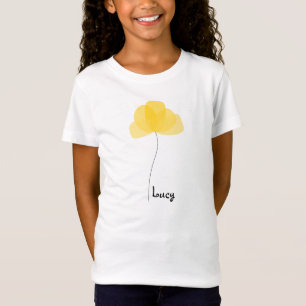 Einfaches Blumen-T-Shirt T-Shirt