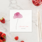 Einfaches Blumen Thema Serviette (Beispiel)