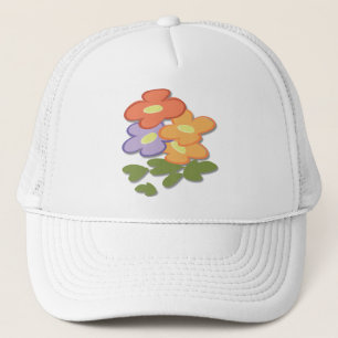 Einfaches Blumen Truckerkappe