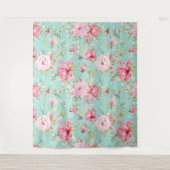 Einfaches Blumenband Wandteppich (Vorderseite)