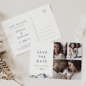 Einfaches Blumengebirge 3 Foto Save the Date Einladungspostkarte