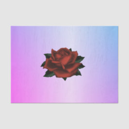 Einfaches Blumenmuster auf dem Lila Gewebepapier Seidenpapier