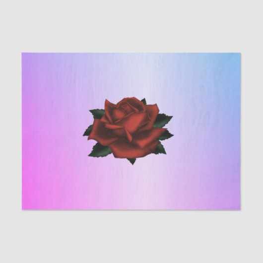 Einfaches Blumenmuster auf dem Lila Gewebepapier Seidenpapier (Vorderseite)