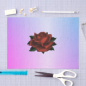 Einfaches Blumenmuster auf dem Lila Gewebepapier Seidenpapier (Handwerk)