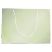 Einfaches Blumenmuster auf Grün Große Geschenktüte (Rückseite)