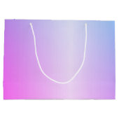 Einfaches Blumenmuster auf Lila Große Geschenktüte (Rückseite)