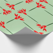 Einfaches Blumenmuster Geschenkpapier (Ecke)